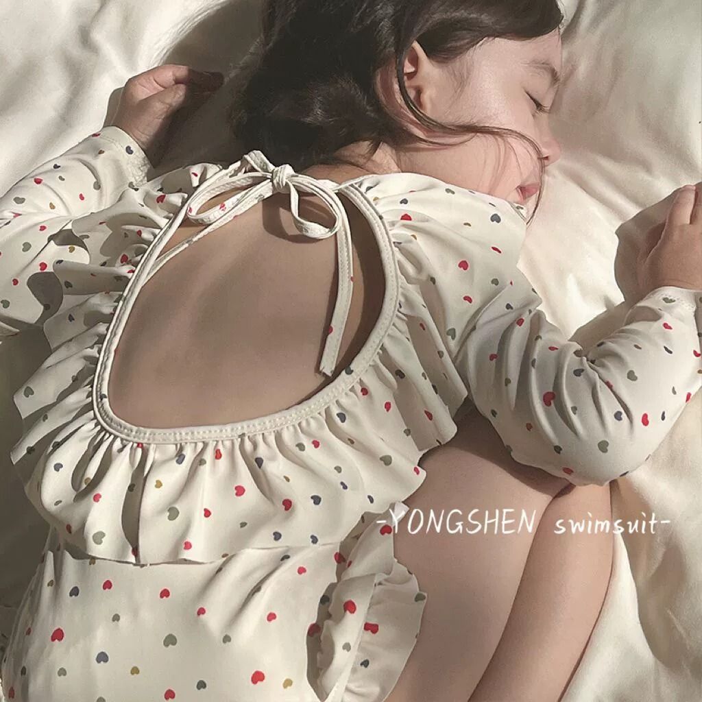 女童连体泳衣1-3岁婴幼儿小童宝宝速干防晒网红爆款小女孩游泳装5