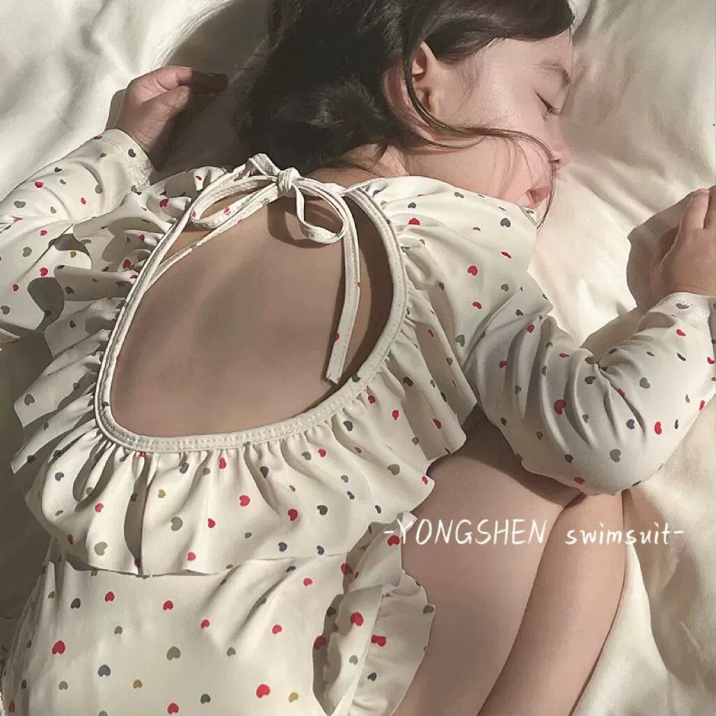 女童连体泳衣1-3岁婴幼儿小童宝宝速干防晒网红爆款小女孩游泳装5