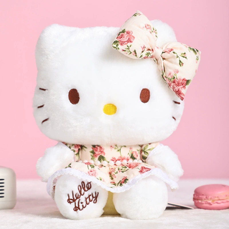 Hello Kitty, Hello Kitty, джинсовая юбка, плюшевая кукла, бархатная игрушка