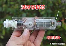 洗牙泵机芯 直流高压水泵 透明喷射泵 活塞泵DC3.7V 8W