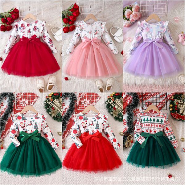 Autumn and winter girls' dresses