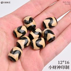 スポット卸売ブレスレットネックレスアクセサリージュエリーチベット天珠ルースビーズ虎歯瑪瑙天珠小サイズ