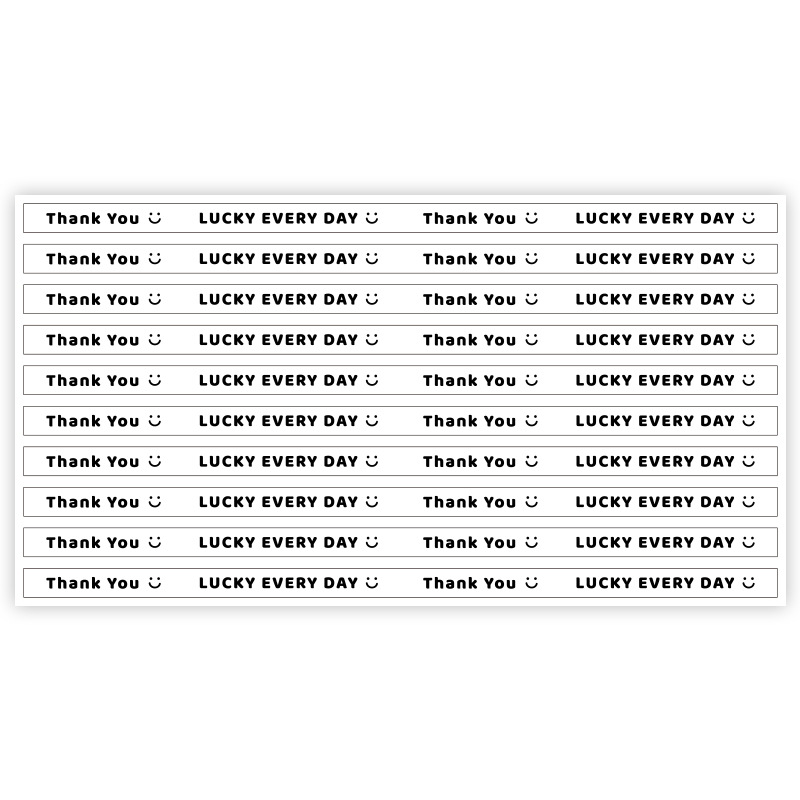[regular version] type b white (26x1cm); 10 sheets (100 stickers/pack)