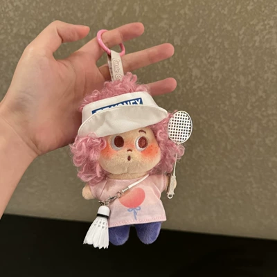 Toy Accessory: Pluş açarlıqlar - white-hat-badminton-fan-explosionpendant