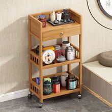 茶架子置物架实木茶叶收纳柜客厅小型博古架茶室茶具架茶叶展示柜