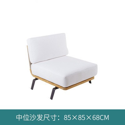 Fábrica personalizada sofá al aire libre patio teca caña sofá grupo villa caña sofá jardín ocio muebles al aire libre