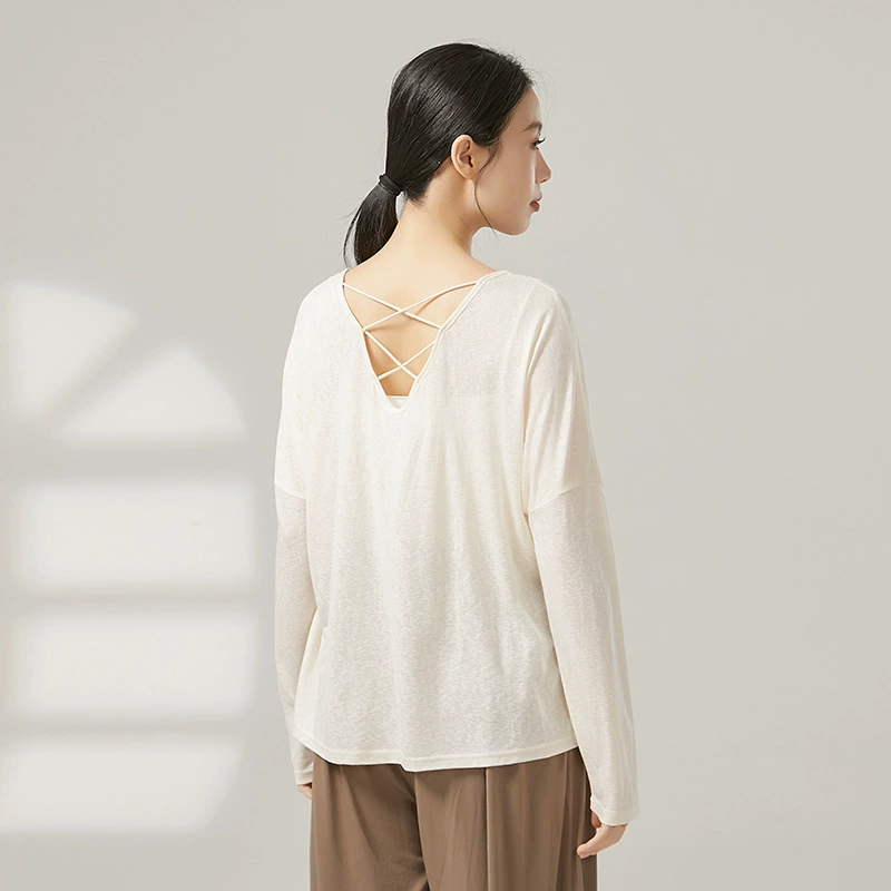 Джазовый танец свободная блузка футболка с длинными рукавами