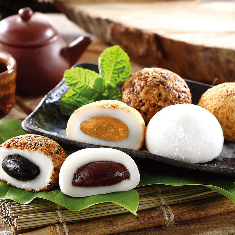 中国台湾皇族和风麻糬抹茶干吃汤圆传统糯米糍糕点零食麻薯152g