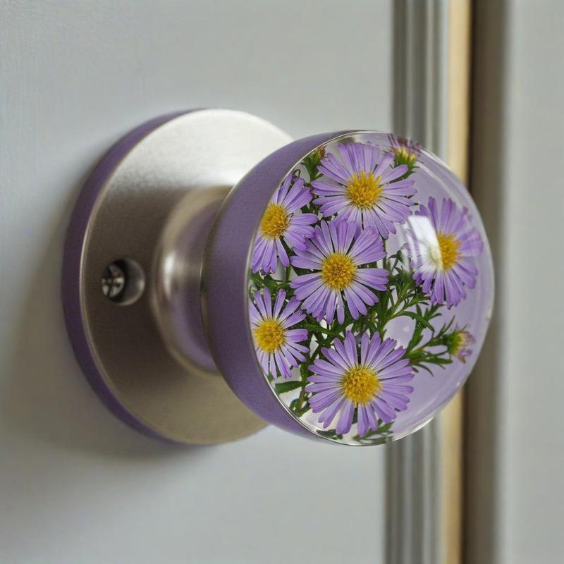 ユニークな装飾ドアハンドル樹脂埋め込み工芸品|undefined