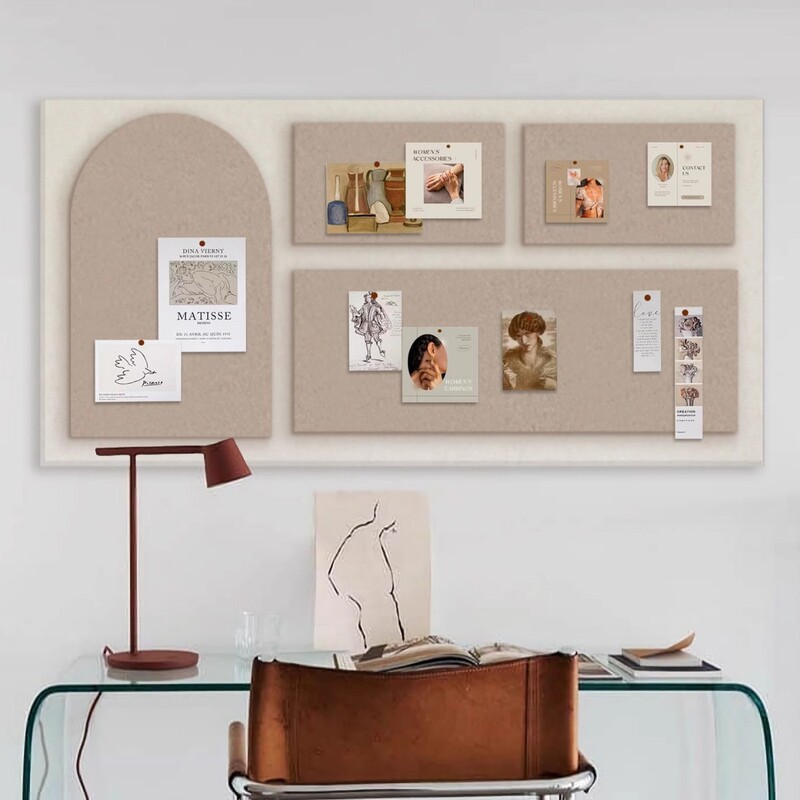 Felt Board Wall Cork Board Photo Wall Display Board Desk Wool Sticky Board Theme Wall Sticky Note Hanging Wall Cultural Wall