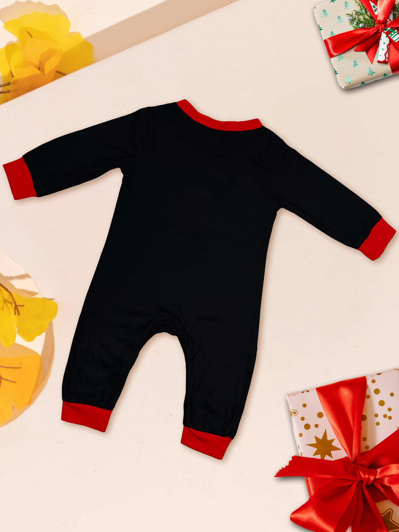 Christmas Christmas deer letter plaid Christmas family print home dress pajamas_voghion.com