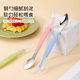 304 stainless steel double head scraping spoon infant complementary food feeding tool fruit spoon children's tableware dual-purpose soft spoon
