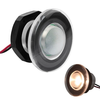 Stair Light Led Atmosphere Light Yacht Rv Ceiling Ceiling Light Round Light Wall Light Cabin Ceiling Embedded 12V Marine (Avtomobil ehtiyat hissələri) - warm-white-light-owner-wide-range-of-applications