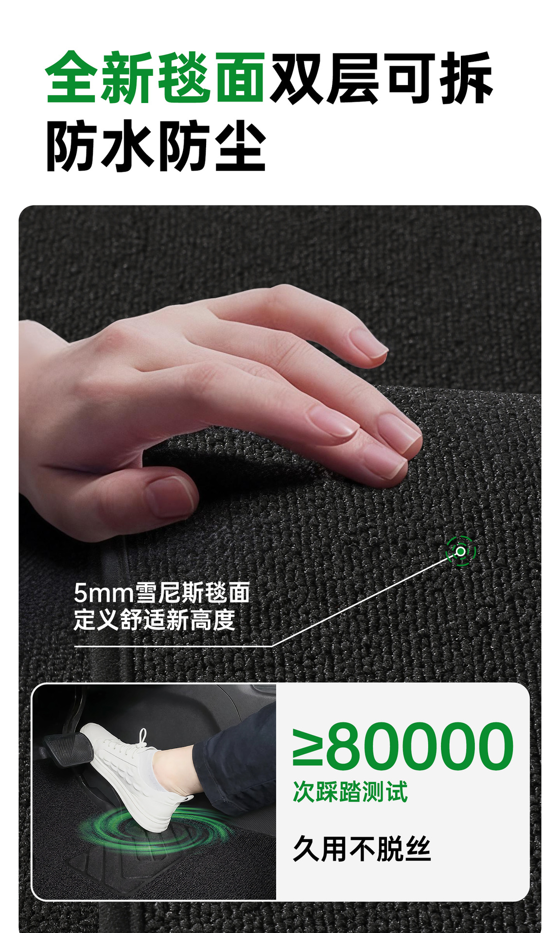 Bausch & Lomb Tpe Car Floor Mats Suitable for Ford Mondeo Evos, Focus, Escape, Edge, Explorer
