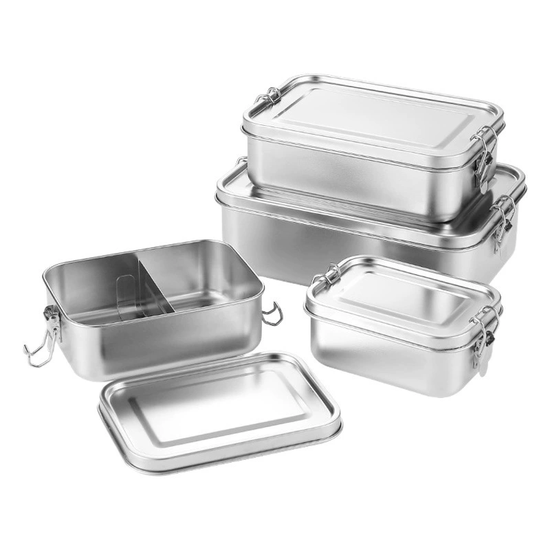 Ланч-бокс из нержавеющей стали 304 пищевой студент офисный работник с крышкой Ланч-бокс для завтрака взрослый Ланч-бокс столовая дымящийся рис