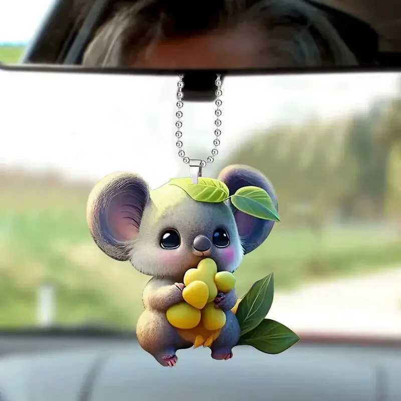 Трансграничный новый креативный кулон с енотом автомобильный кулон аксессуары для рюкзака праздничное украшение дома плоский кулон