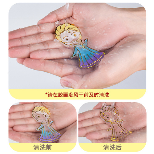 Source manufacturer children's diy handmade no-bake glue painting toddlers coloring materials girls crystal graffiti coloring toys