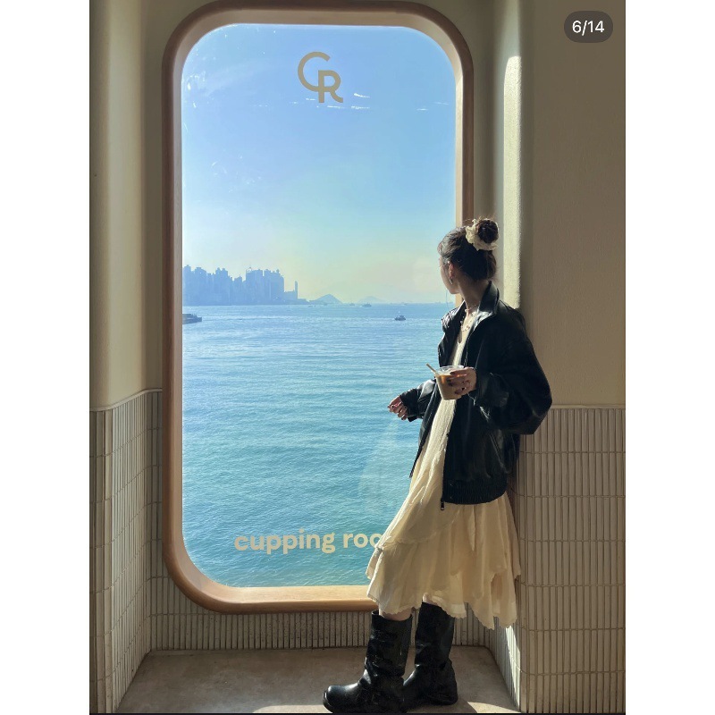 牛皮小众复古粗跟中高筒靴西部牛仔堆堆靴骑士靴马丁靴法式女靴子|undefined