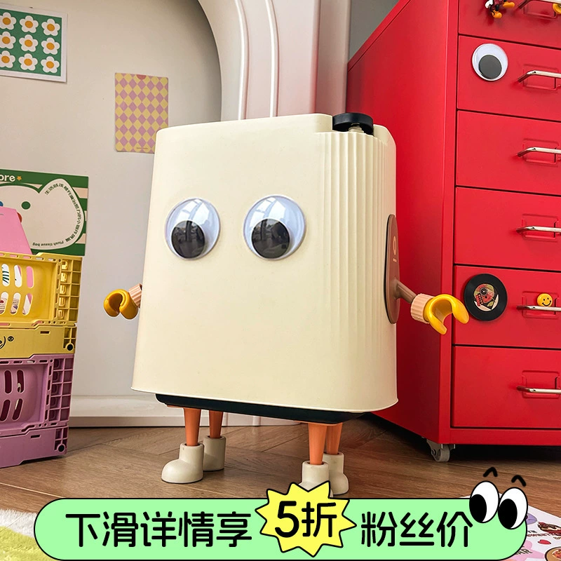 Симпатичные креативные мусорные баки 2023 новый большой вместимости бытовая гостиная высокая ценность с крытым туалетом Кухонная корзина