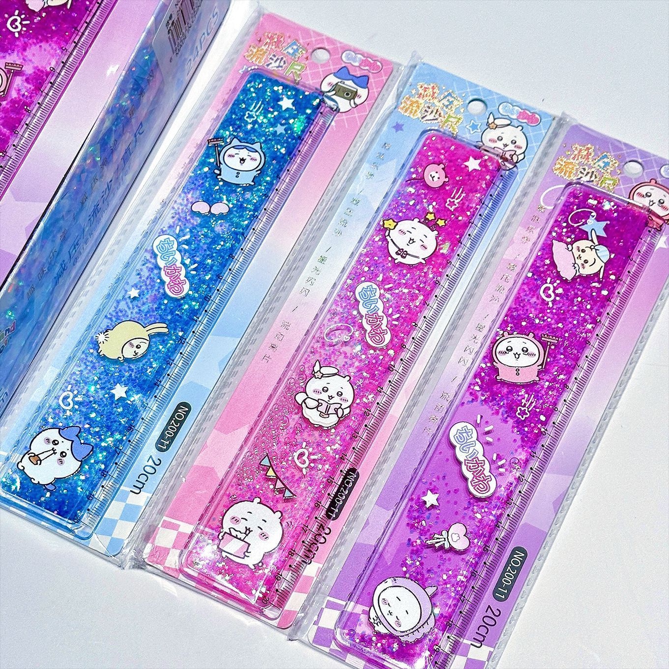 Usaqi arena flotante regla recta 20cm creativa Ji-Kawa regla de onda regla de alto valor de papelería al por mayor