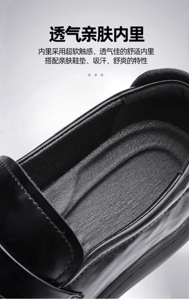 Giày lười nam da mềm thoáng khí đục lỗ, đế bằng gót thấp 1–3 cm — Giày bệt bốn mùa, Mẫu mùa hè - đục lỗ thoáng khí chi tiết 10