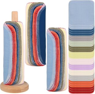 Double-sided cotton reusable kitchen paper towel napkin flannel Reusable PaperTowels