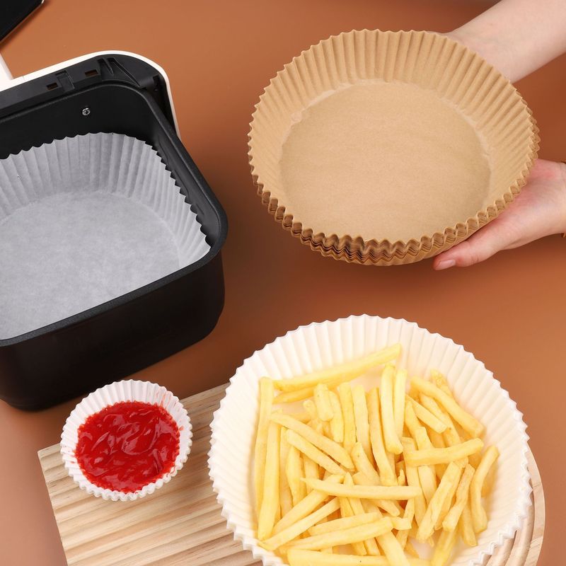エアフライヤー防油紙盤焙煎吸油紙トレイ食品級耐高温オーブン防癒着防油紙|undefined