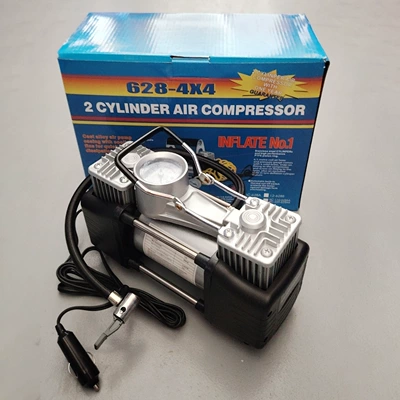 Dual-Cylinder Tire Inflator for – Hava nasosu - metal-handle-fake-double-cylinder
