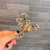 Demi-season retro zirconium, crab pin, hairgrip, accessory, Chanel style, light luxury style, internet celebrity