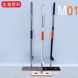 42cm大面板平板拖把免手洗懒人拖把 干湿两用拖把 家用拖把工厂