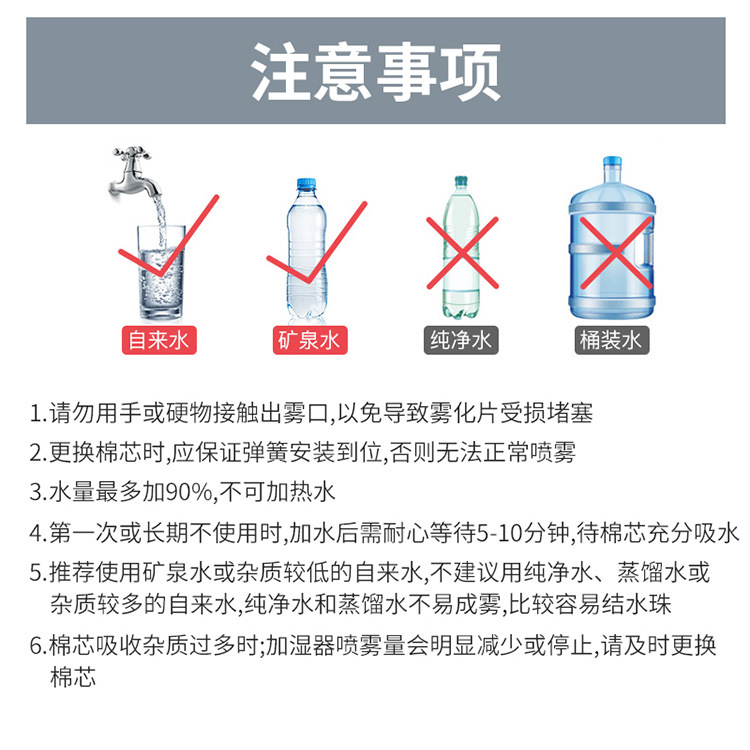 跨境加湿器USB七彩氛围灯小型迷你车载家用喷雾器卧室桌面加湿器详情21