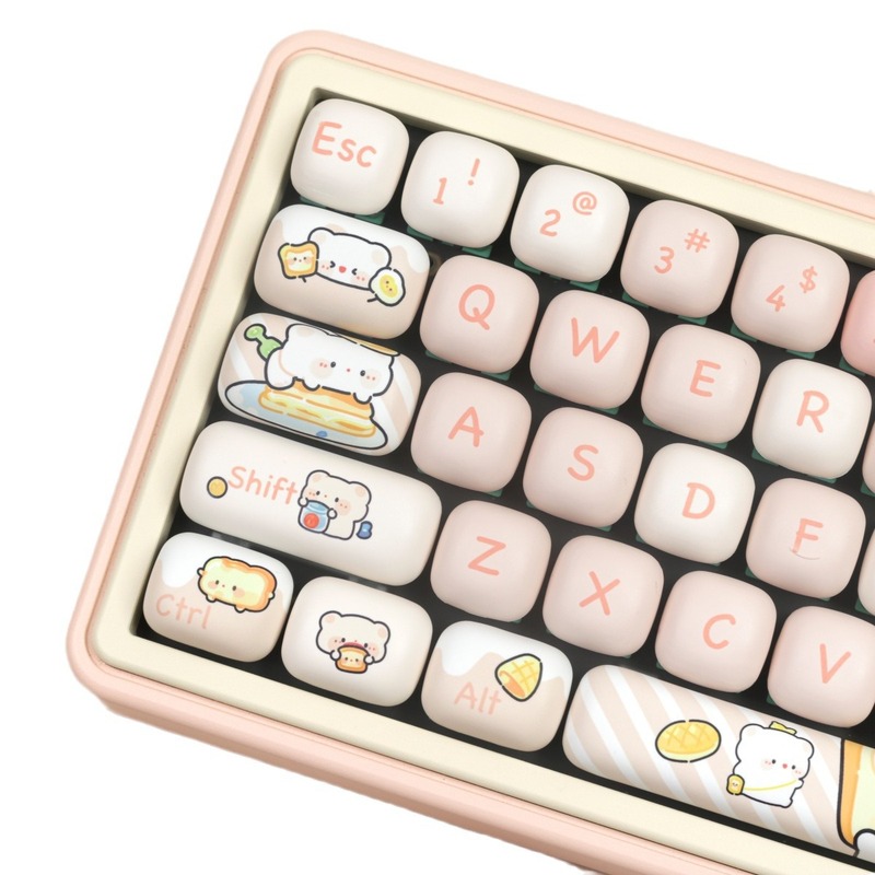 MOGマントーキーキャップベアーズ大きいフルセットPBTホット升华キーキャップスプリットスペーサー7u増补|undefined