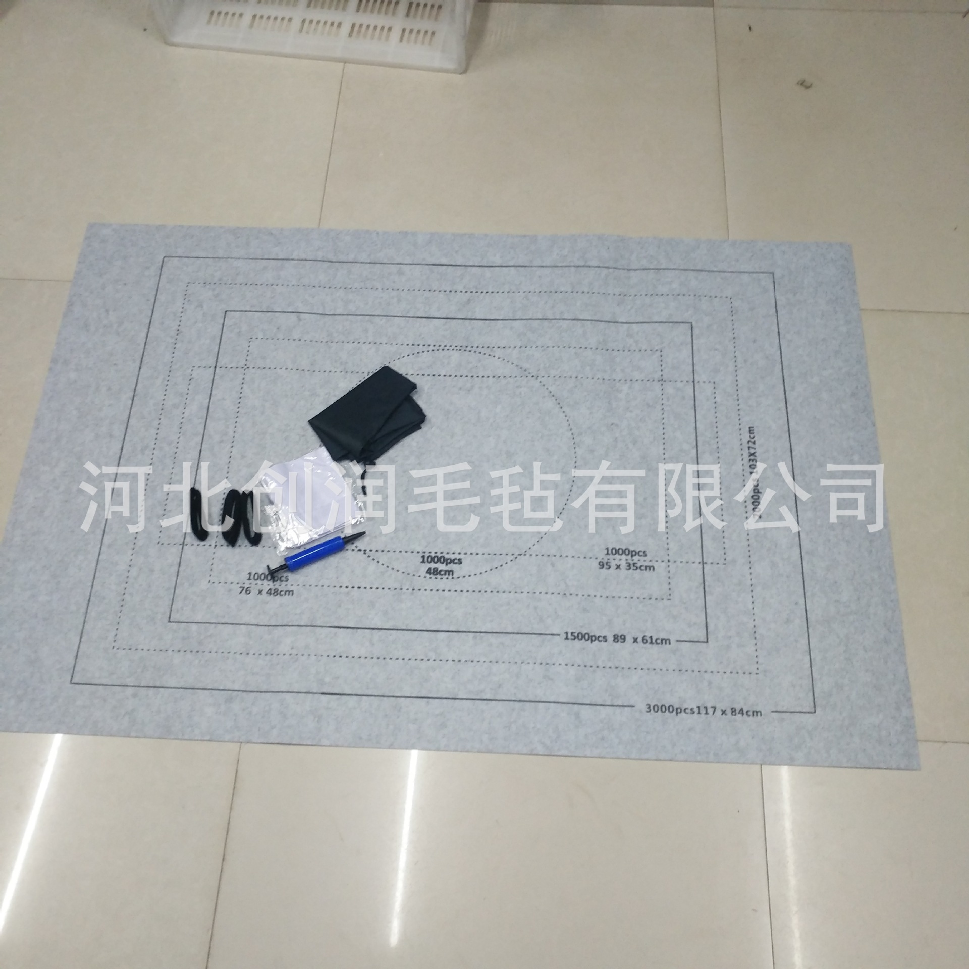 En stock nuevo fieltro rompecabezas estera rompecabezas manta de almacenamiento 2000 piezas 3000 piezas rompecabezas de los niños estera de almacenamiento al por mayor