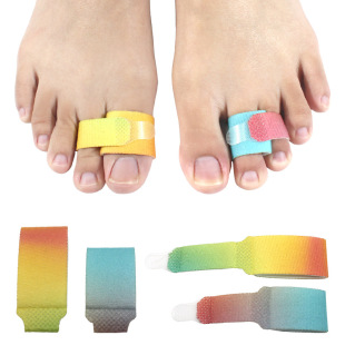 Color small cloth thumb valgus corrector day and night use men's and women's finger toe-splitting device fitting bandage stretcher