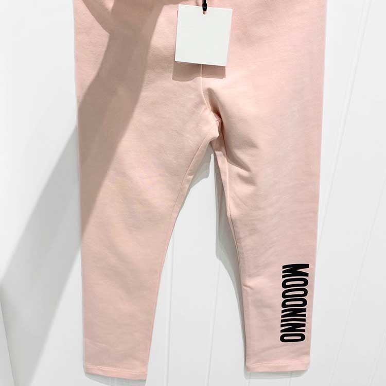 Chloe brand children's spring and autumn leggings 2024 new pink children's long pants thin elastic pants