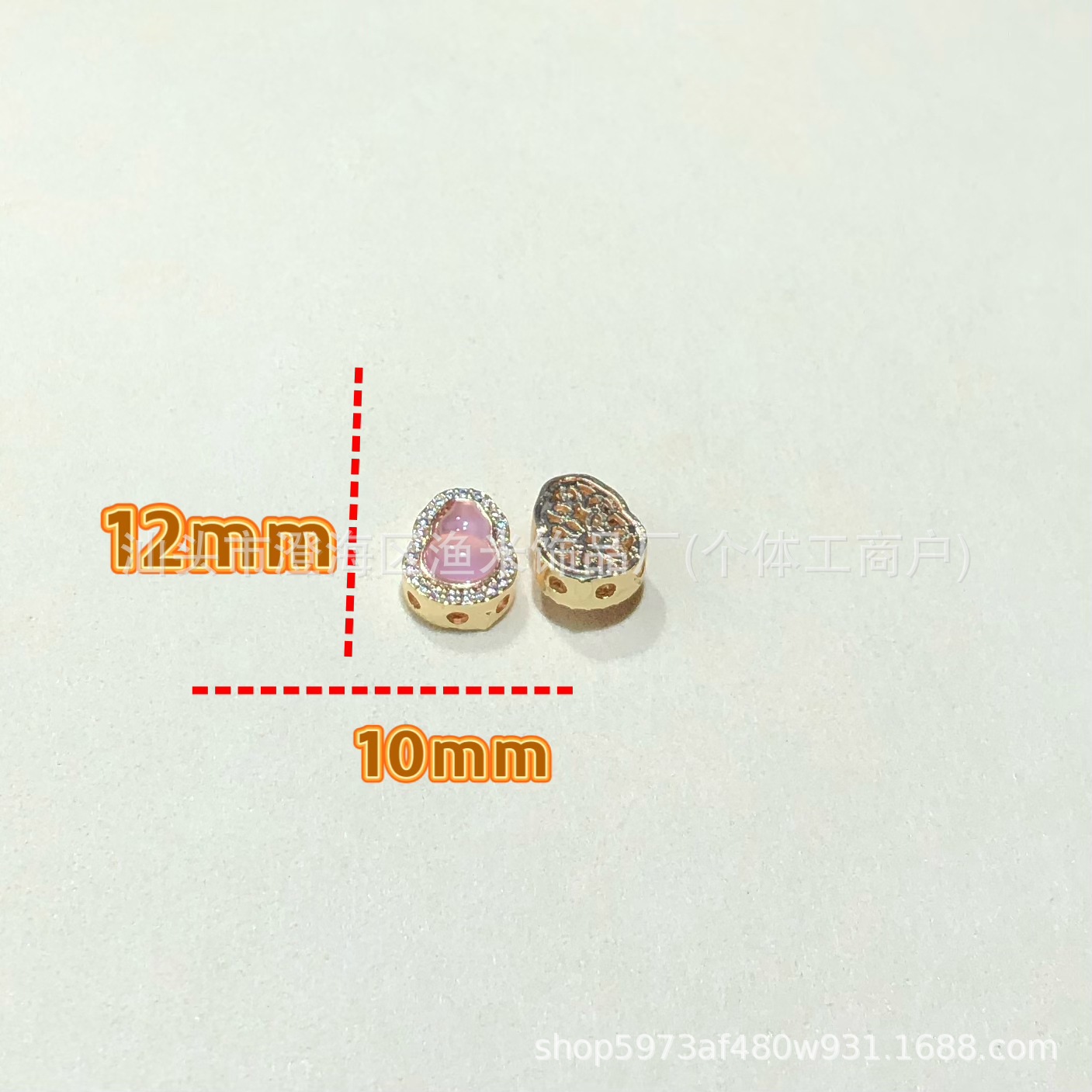 14K Gold-Filled High Color Retention Crystal DIY Jewelry Accessories Chinese Style Gourd Spacer Bead Bracelet Necklace Beaded Handmade Accessories