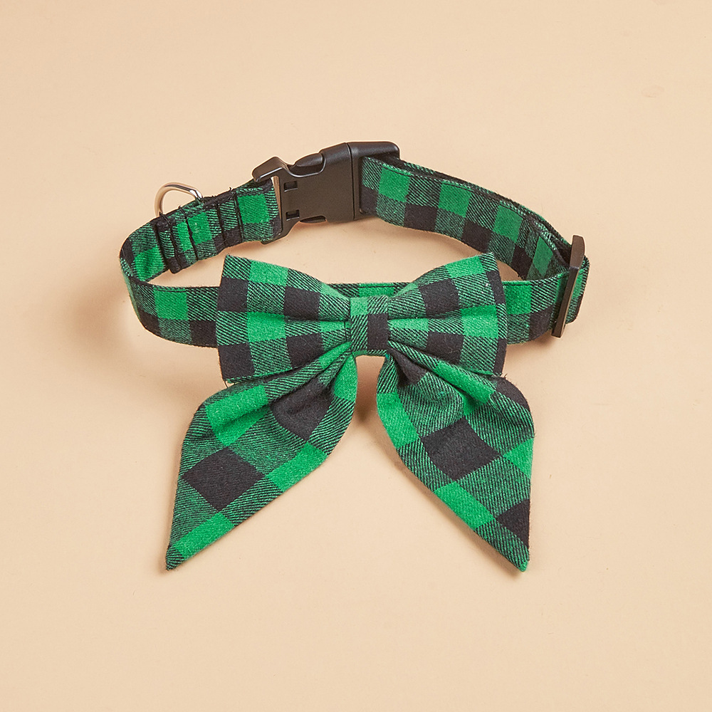 Los fabricantes venden nuevos productos transfronterizos para mascotas, collares para perros grandes, pajarita para mascotas, collares para perros de Navidad, pajarita para perros