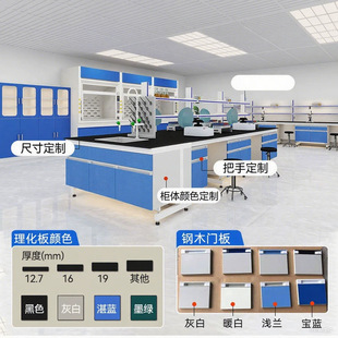 Steel-Wood Laboratory Workbench, Laboratory Test Bench, All-Steel Central Bench, Ventilation Cabinet Special