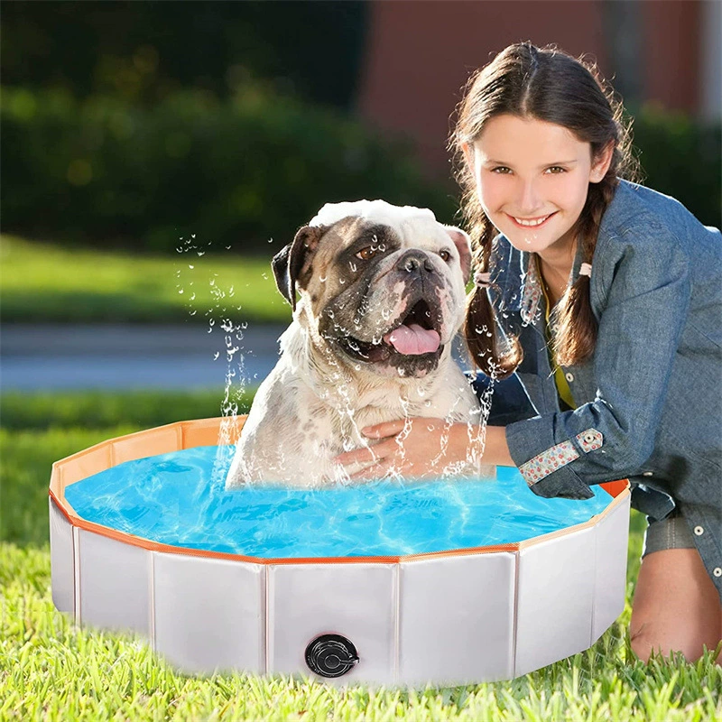 В наличии ПВХ ПЭТ бассейн складной собака Ванна открытый средней и большой собаки кошки бассейн Ванна