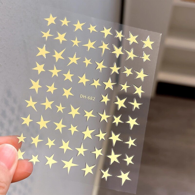 Color Matching Five-pointed Star Nail Sticker Simple Joker Irregular Five-pointed Star Nail Sticker Jewelry DH Color Matching Five-pointed Star Nail Sticker Simple Joker Irregular Five-pointed Star Nail Sticker Jewelry DH