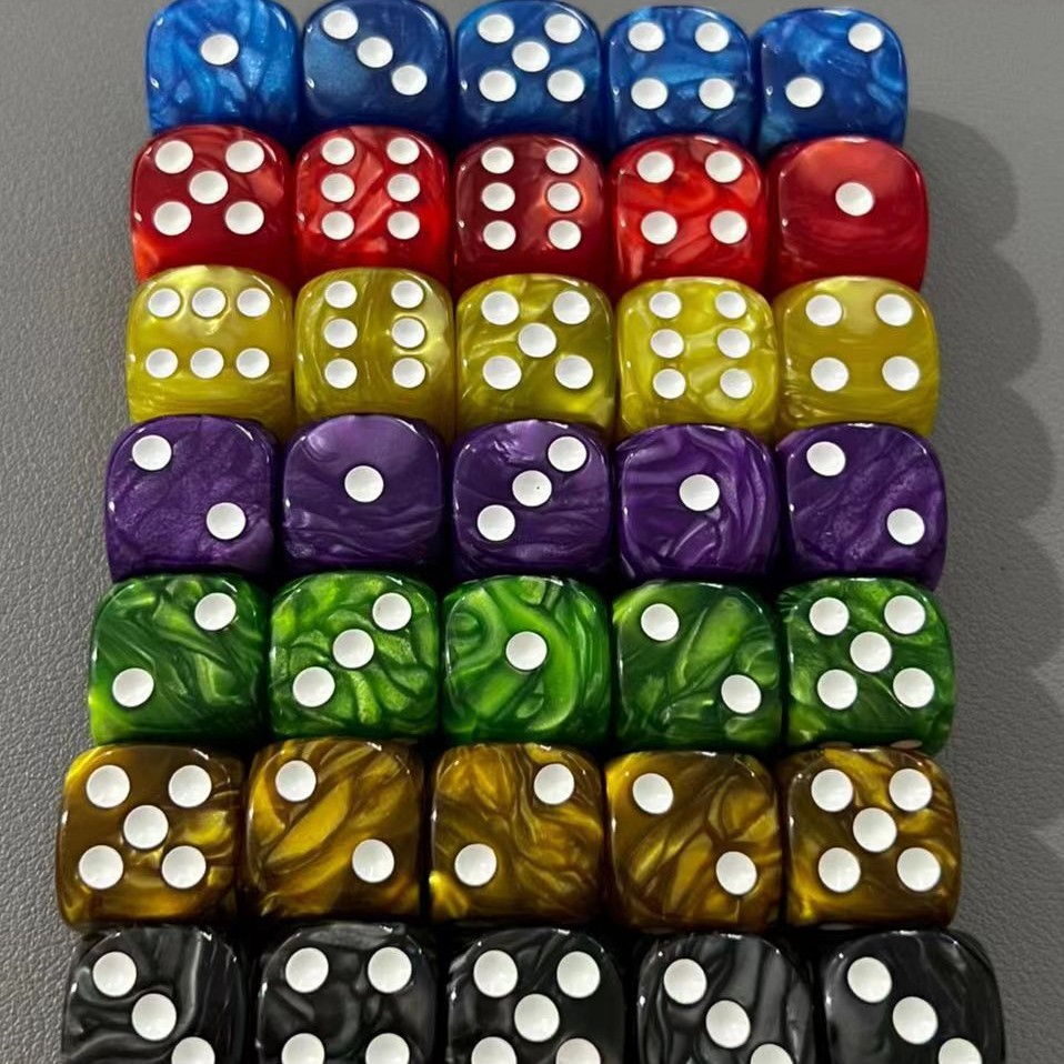 acrylic dice