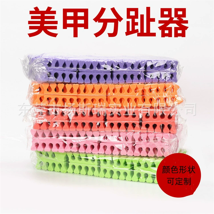Пользовательский сплиттер для пальцев ног Разделитель для губки пальцев Персиковый сердечный сплиттер Универсальный инструмент для ногтей Сепаратор EVA Хлопок
