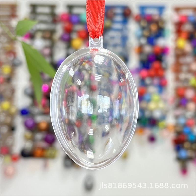 厂家推荐63mm至100mm椭圆形PS塑料盒 精美水晶盒透明塑料蛋形盒