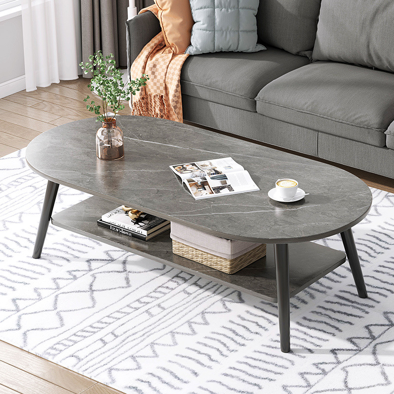 Mesa de centro, sala de estar, hogar, mesa de apartamento pequeño, habitación de alquiler simple, 2025, nueva mesa de té redonda simple