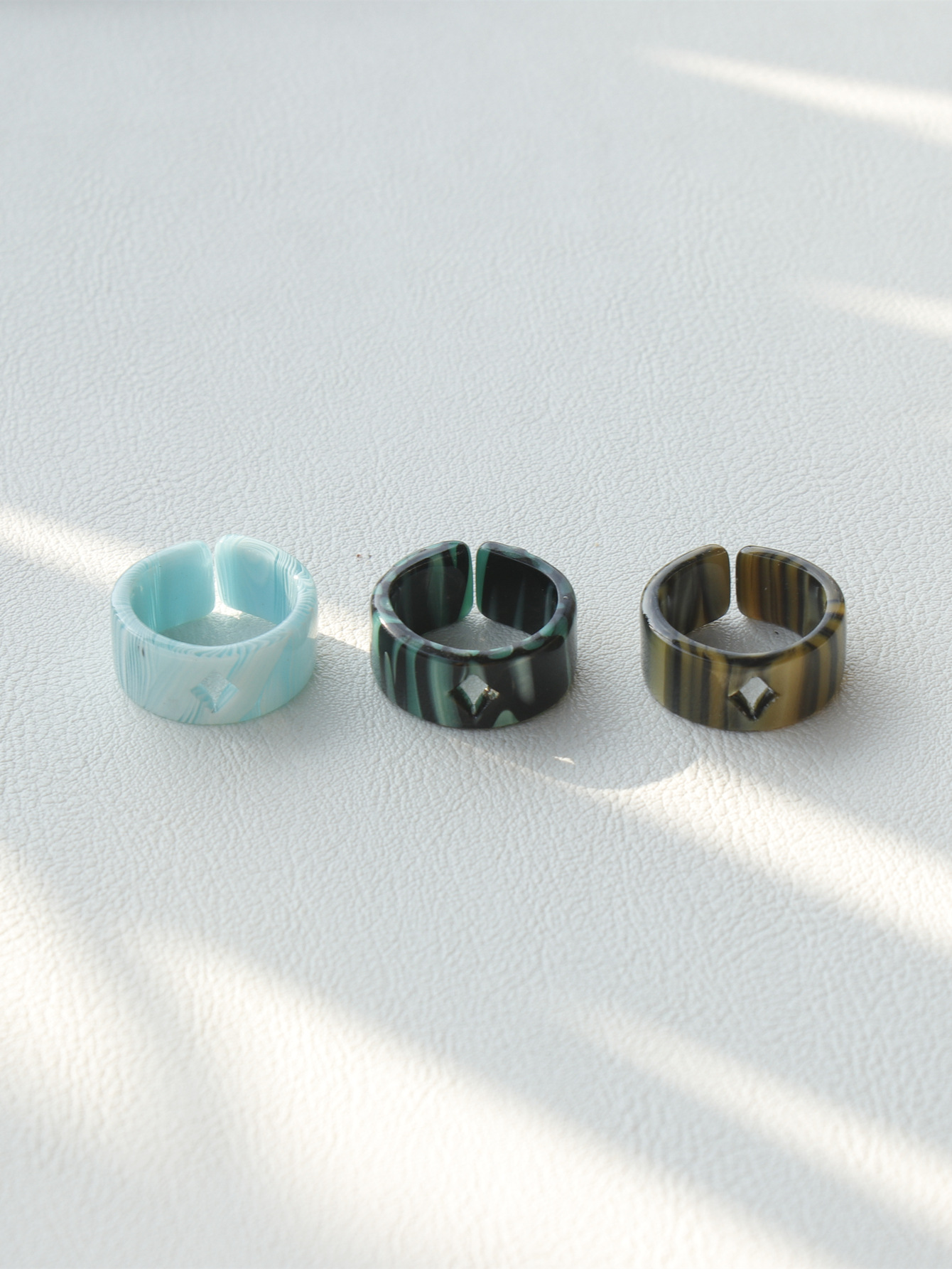 Geometric Pattern 1 Set Fashion Geometric Resin Women's Open Ring