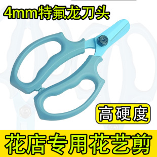 Thickened Teflon Floral Scissors, Thickeneded 4mm Thick Blade Flower Scissors, Rose Gardening Scissors, Pruning Scissors, Flower Arranging Scissors