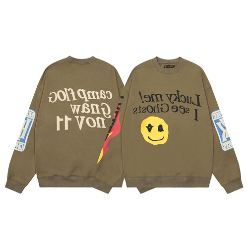 Autumn/Winter New CPFM Rebirth MUST BE BORN Foamed Print Sweatshirt for Men and Women Couple Trend Brand Hoodie