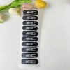 6cm wave oval clip (10/card)
