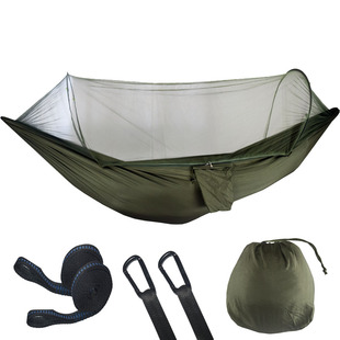 Fully Automatic Quick-Opening Anti-Mosquito Net Hammock, Single and Double Camping, No Hanging, Outdoor Niss Spinning Pole