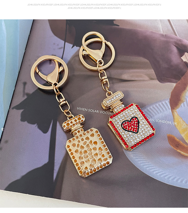 New Style Zinc Alloy Heart Shape Women's Bag Pendant Keychain display picture 5